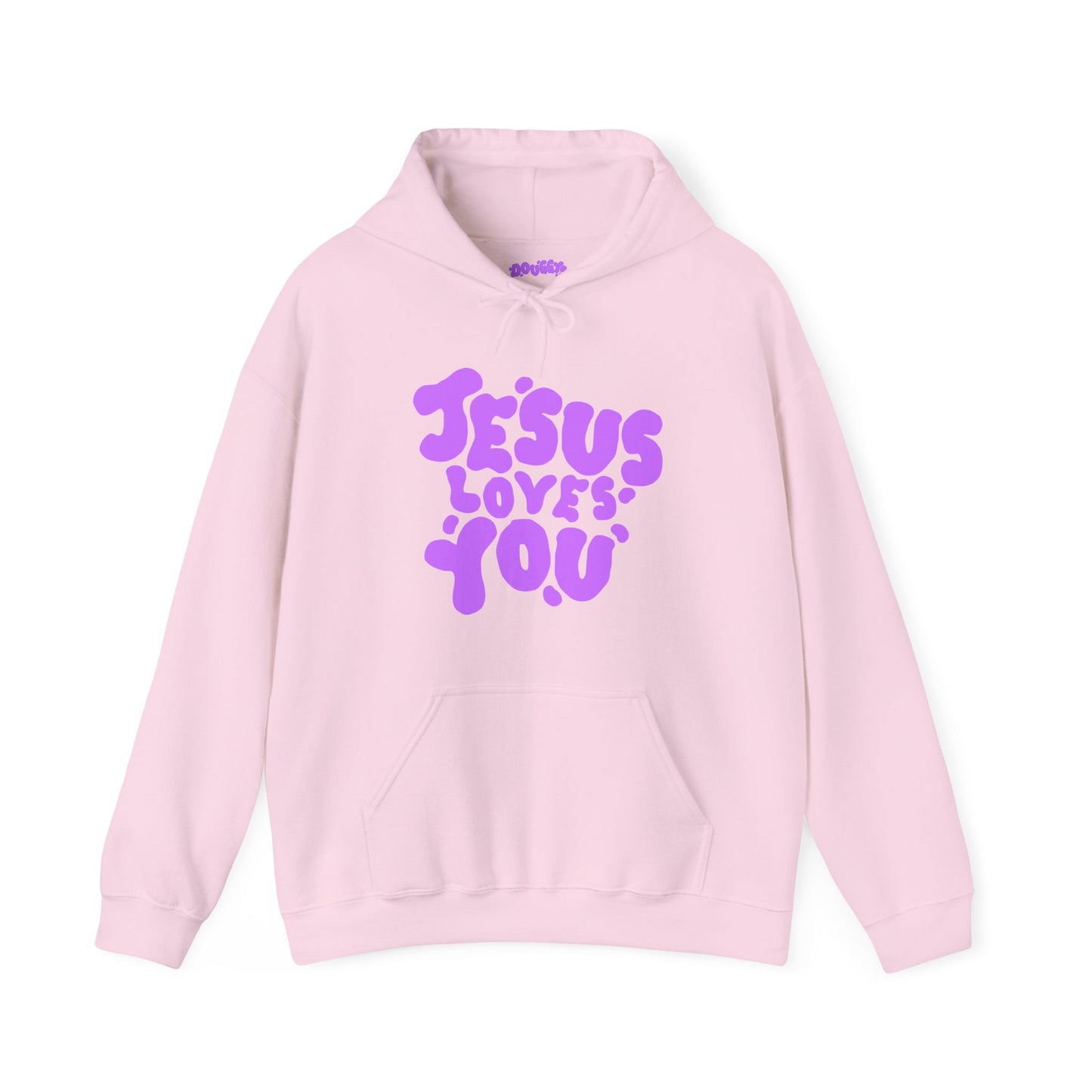 ‘Jesus Loves You’ in Purple