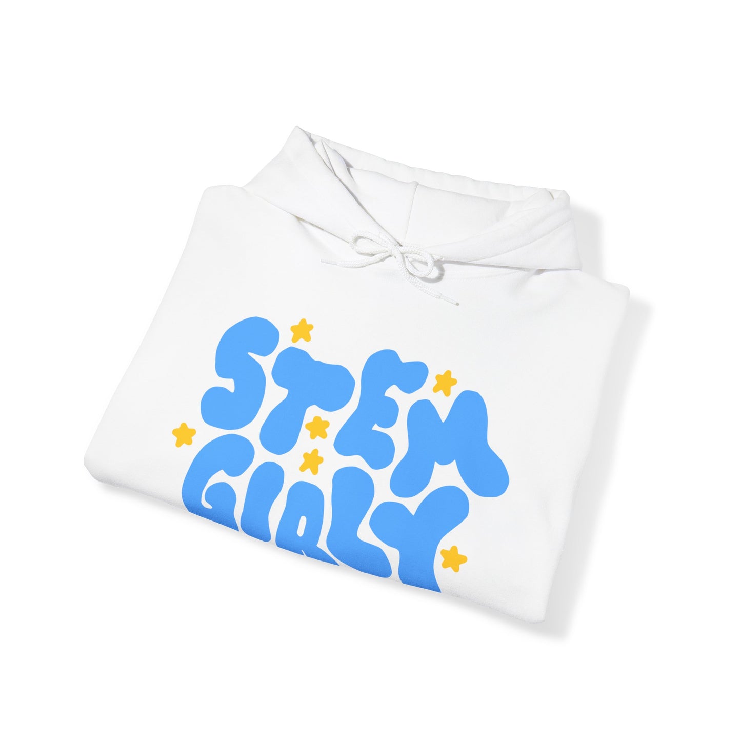 ‘STEM Girly’ in Blue with Yellow Stars