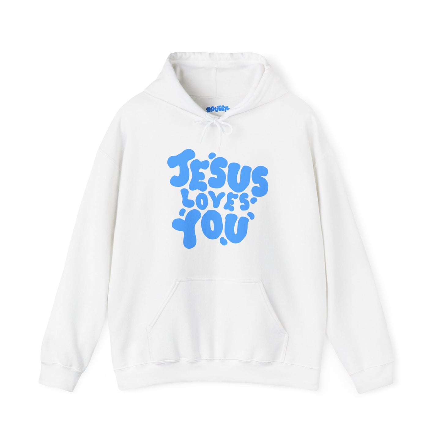 ‘Jesus Loves You’ in Blue