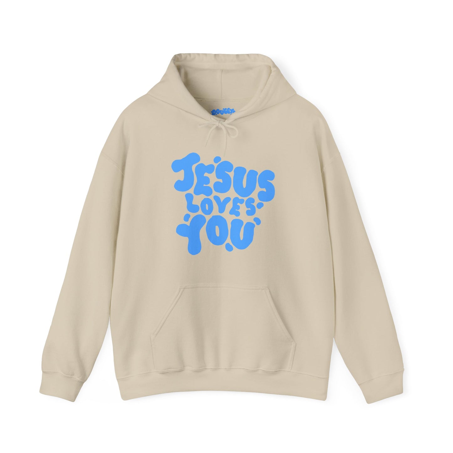 ‘Jesus Loves You’ in Blue