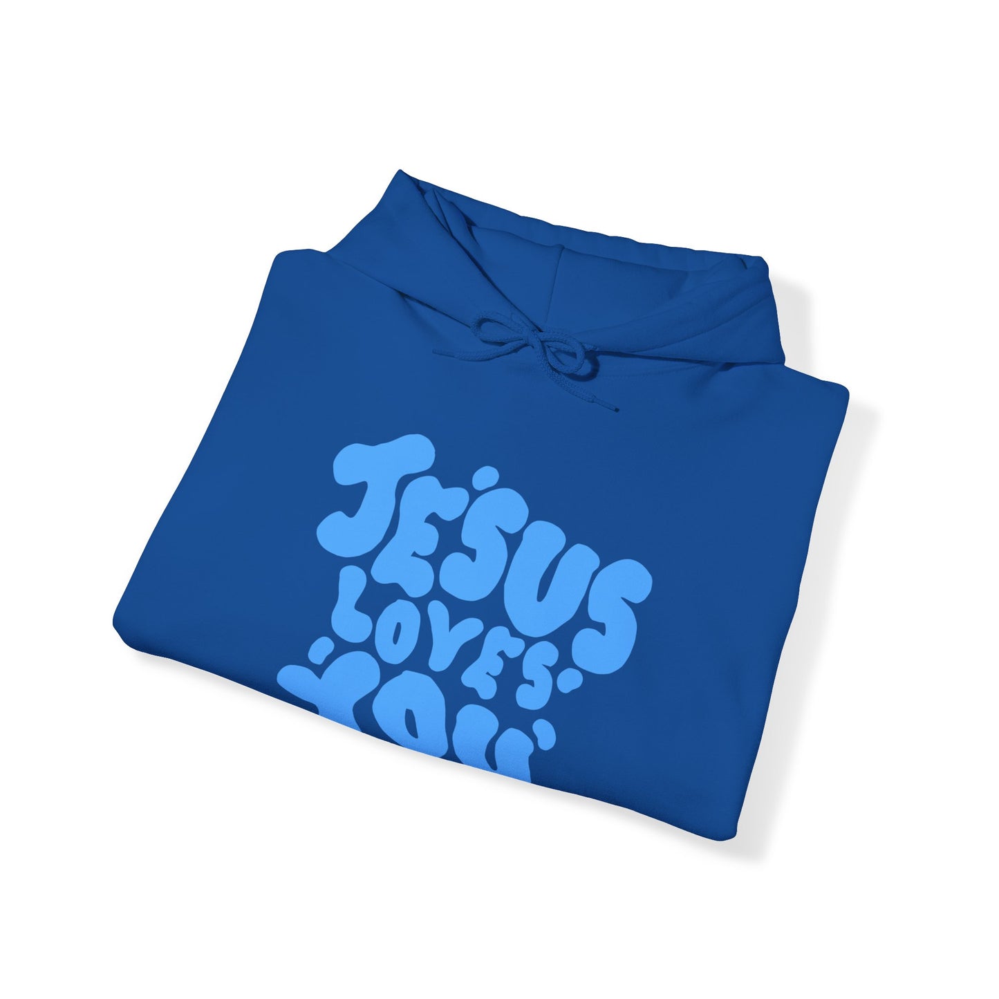 ‘Jesus Loves You’ in Blue