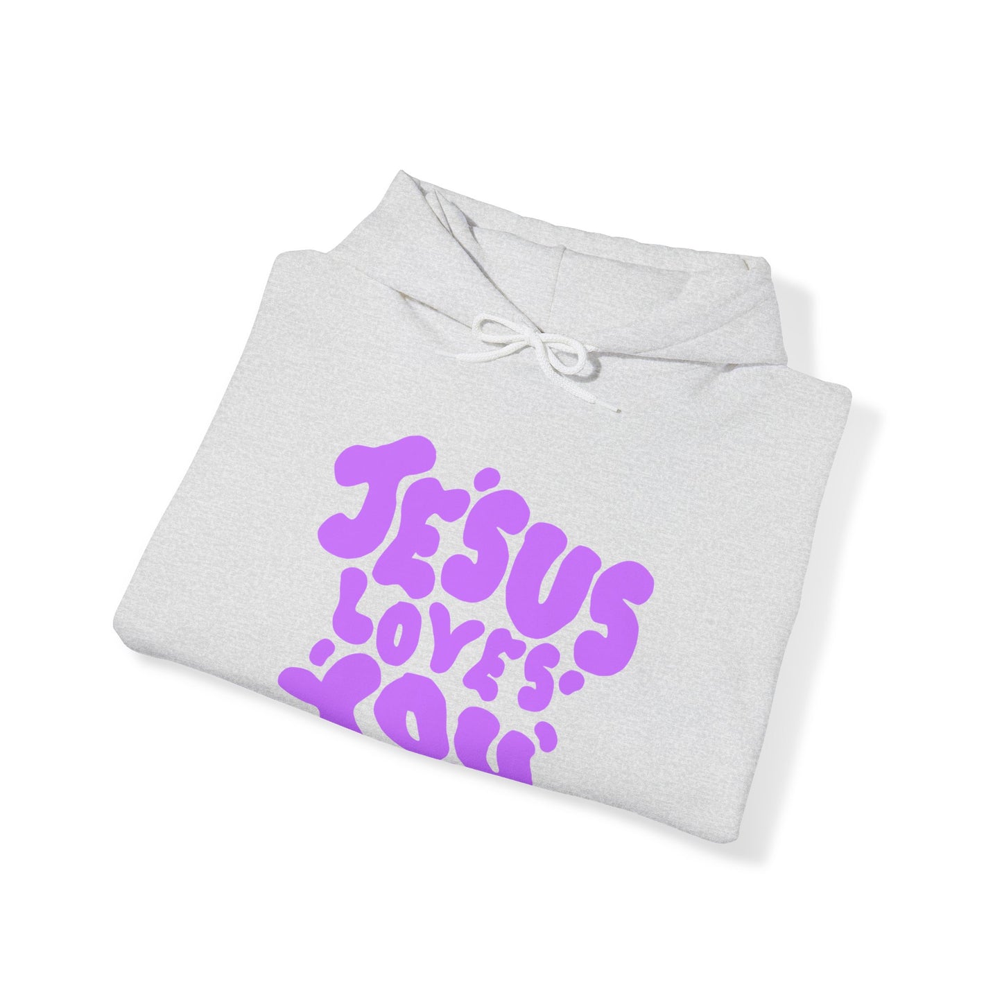 ‘Jesus Loves You’ in Purple