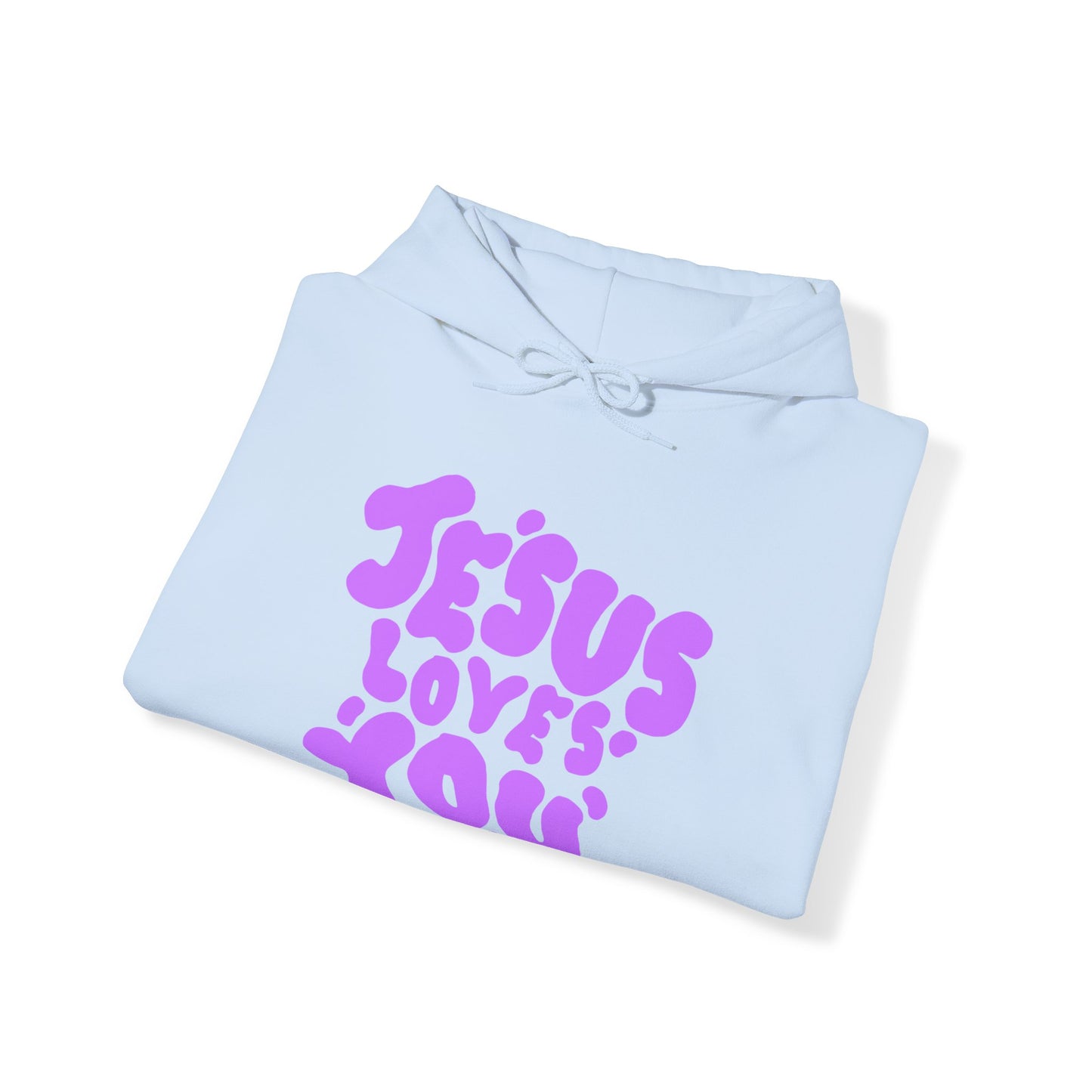 ‘Jesus Loves You’ in Purple