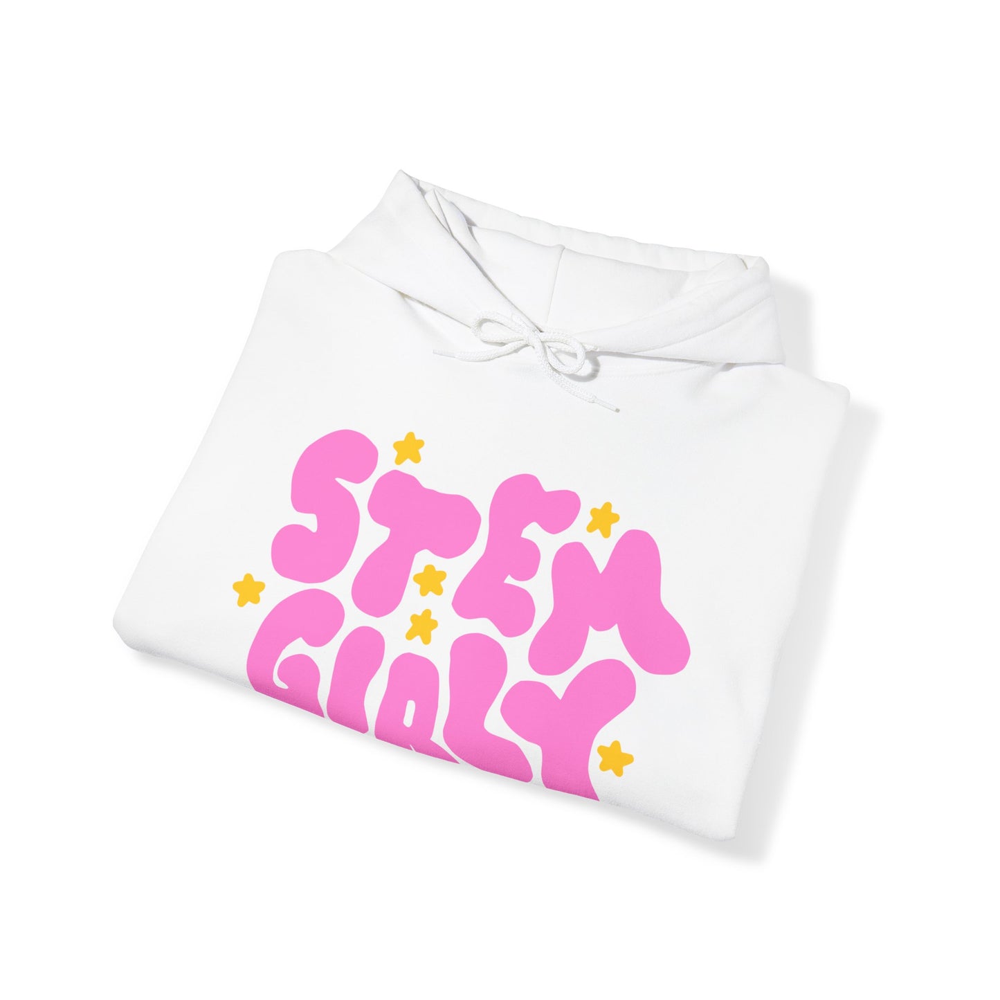 ‘STEM Girly’ in Pink with Yellow Stars