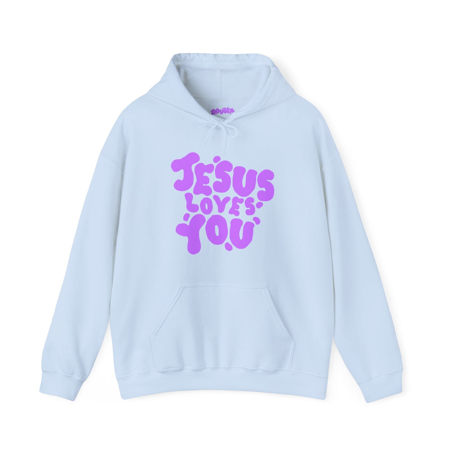 ‘Jesus Loves You’ in Purple