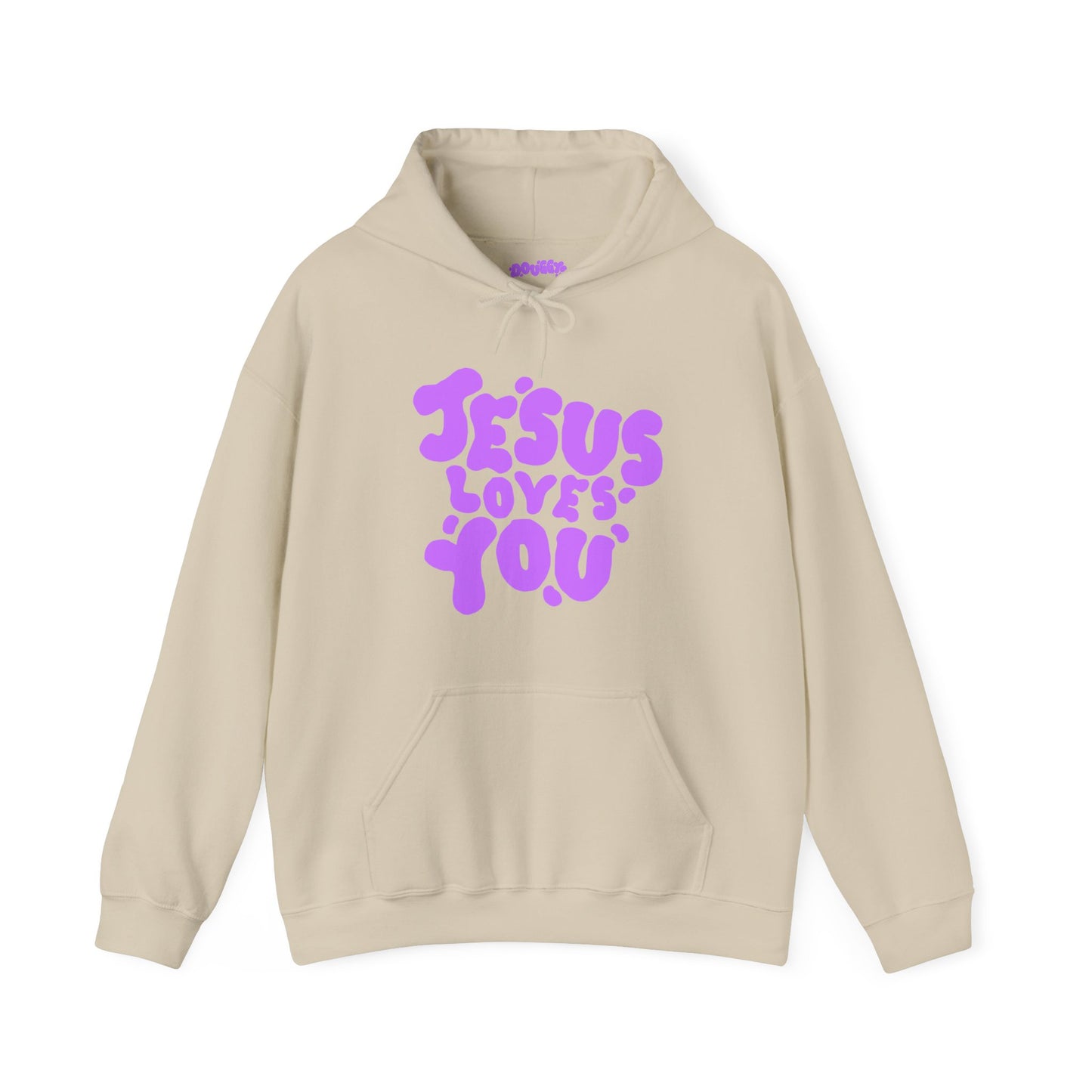 ‘Jesus Loves You’ in Purple