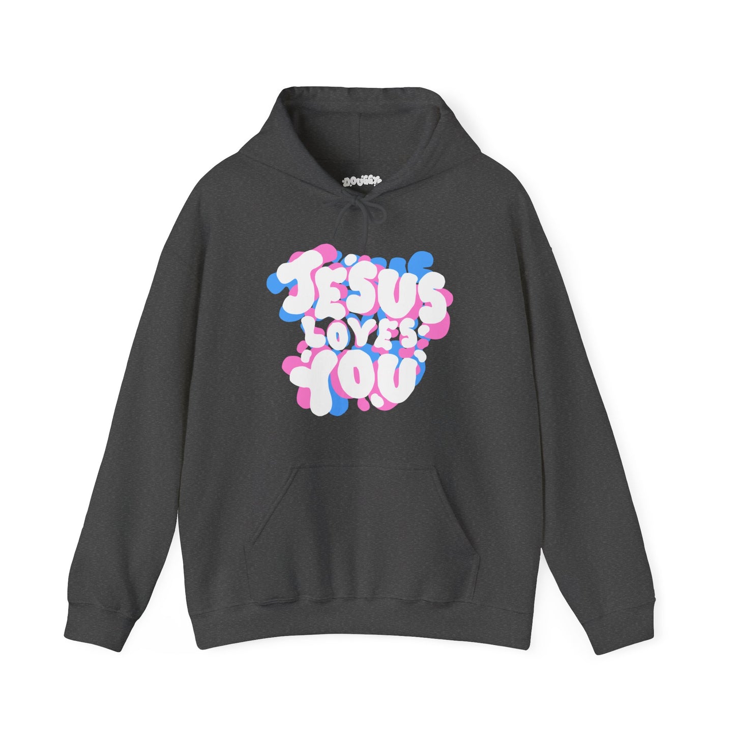 ‘Jesus Loves You’ in Stacked Colors