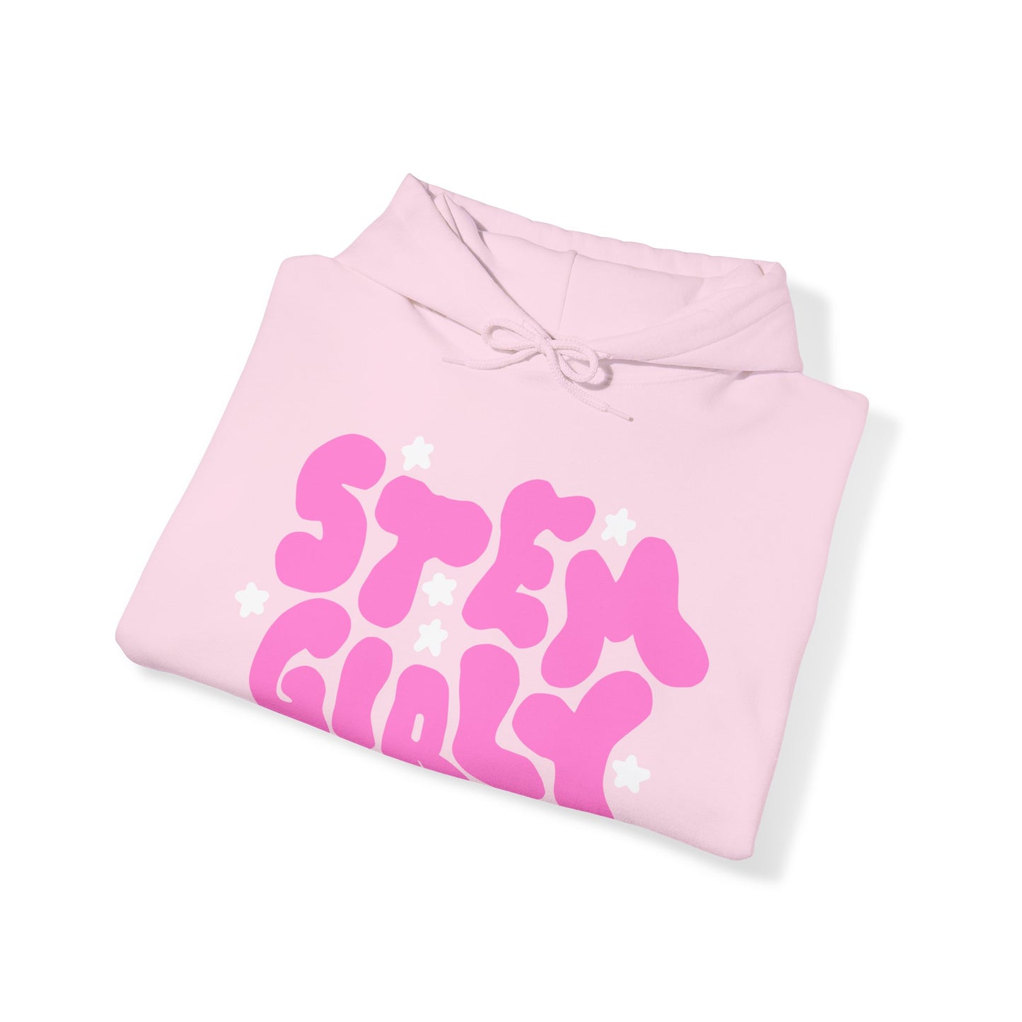 ‘STEM Girly’ in Pink with White Stars