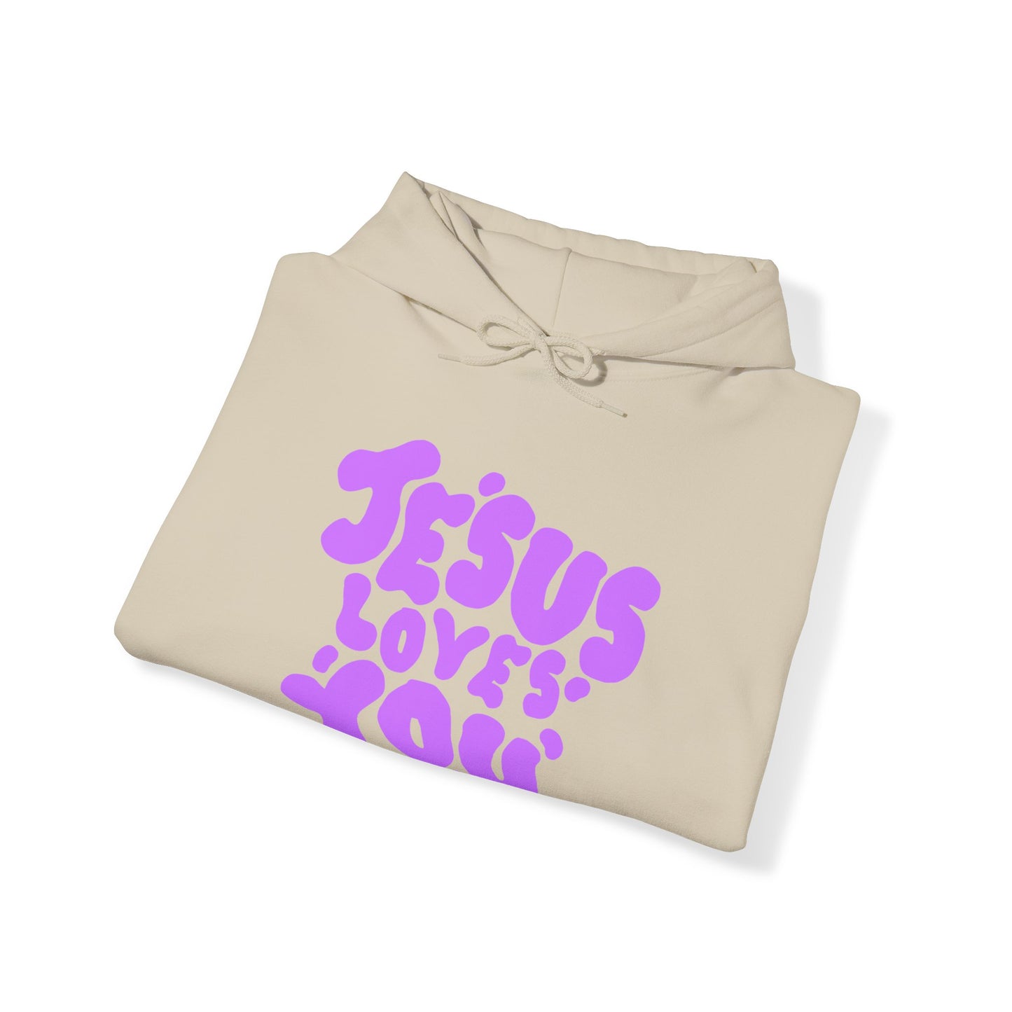 ‘Jesus Loves You’ in Purple