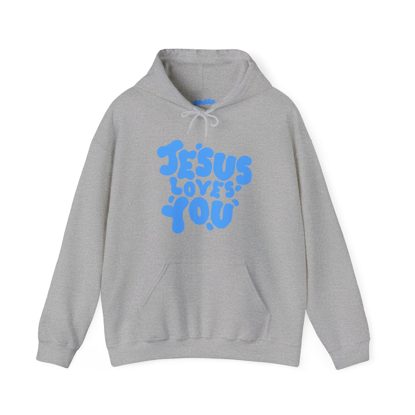 ‘Jesus Loves You’ in Blue