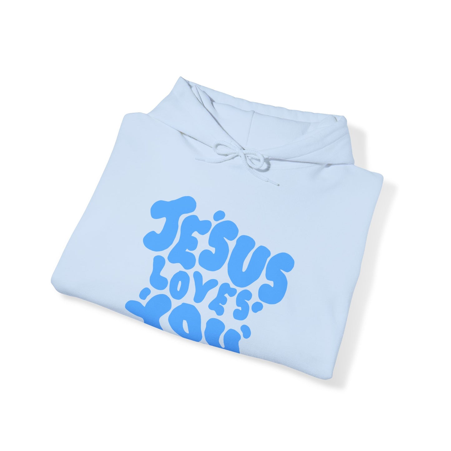 ‘Jesus Loves You’ in Blue