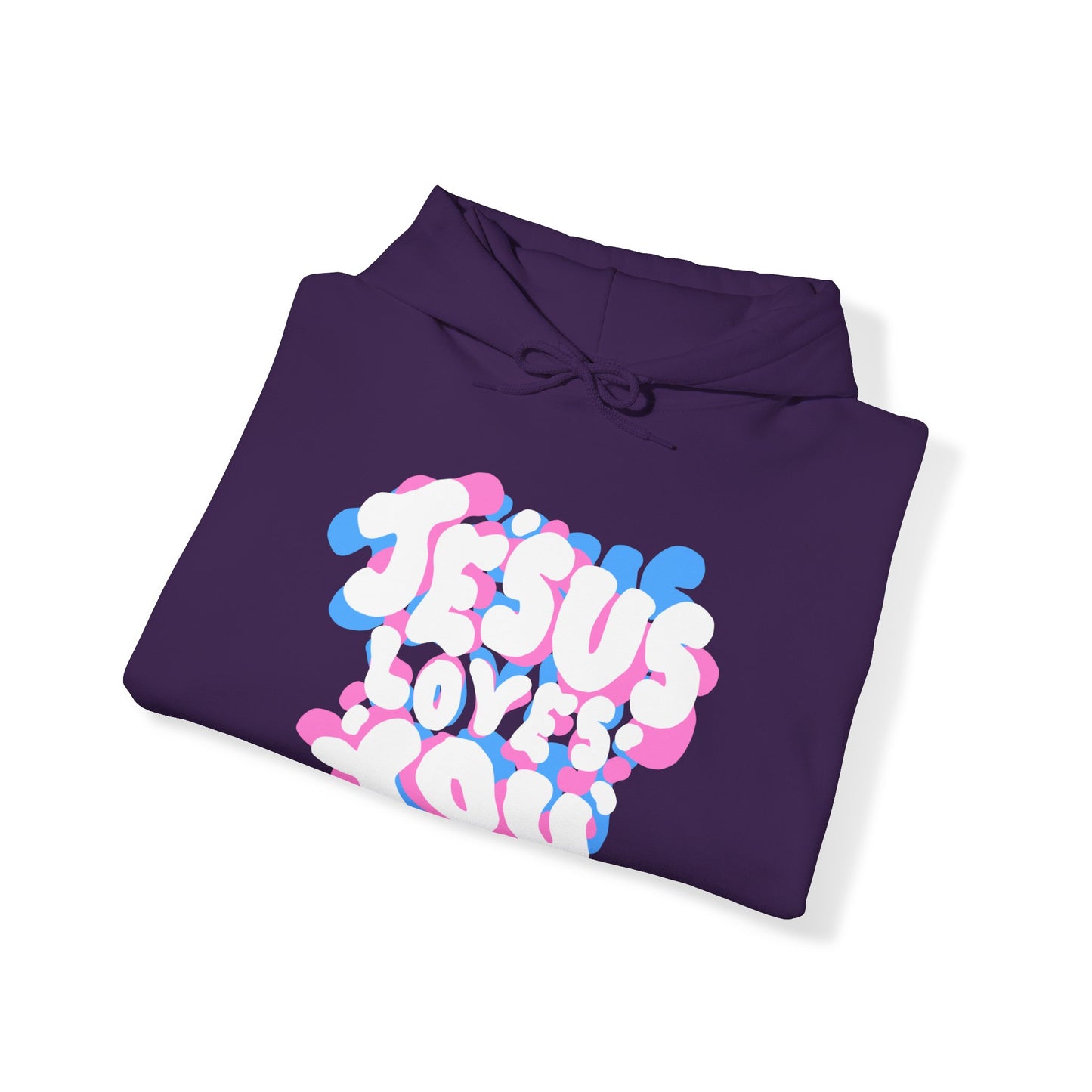 ‘Jesus Loves You’ in Stacked Colors