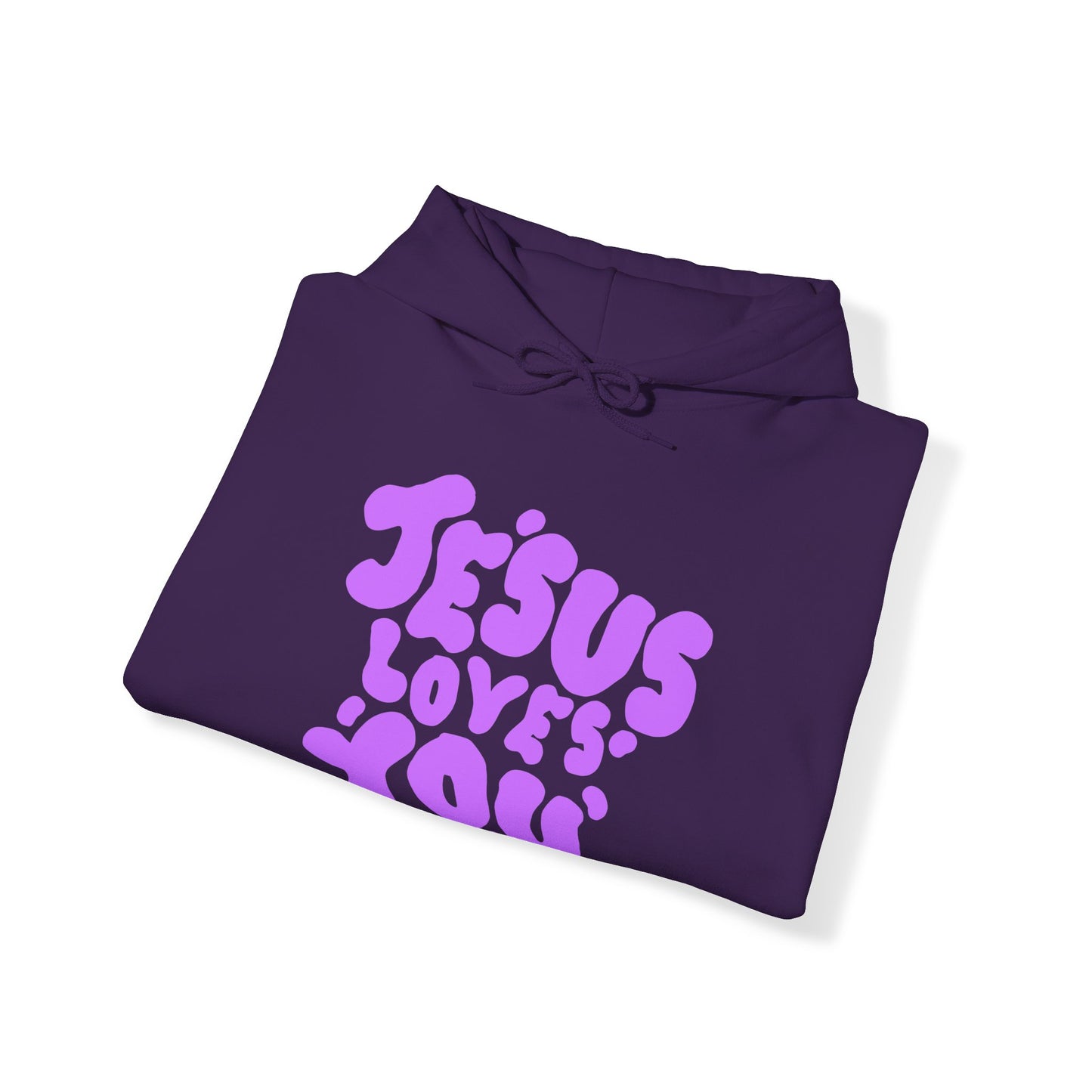 ‘Jesus Loves You’ in Purple