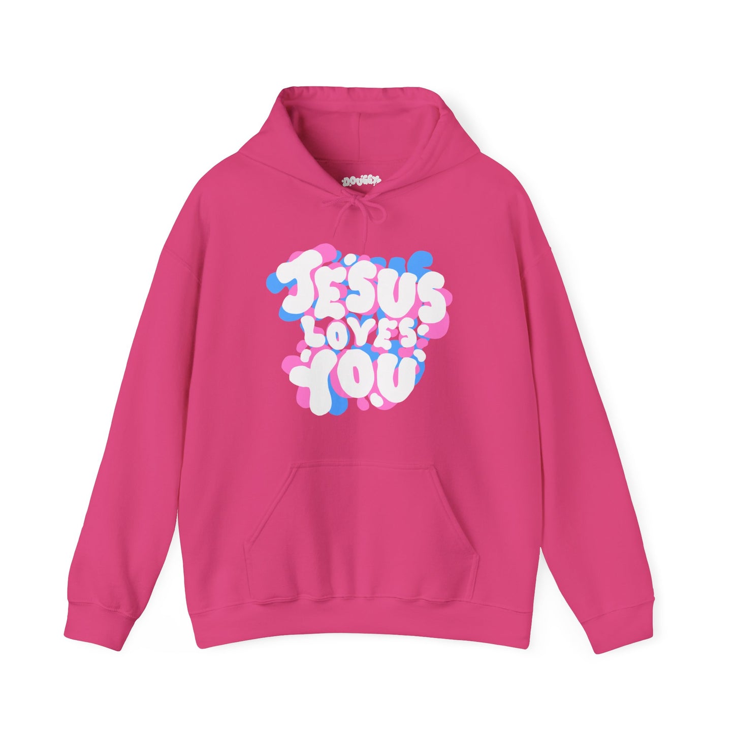 ‘Jesus Loves You’ in Stacked Colors